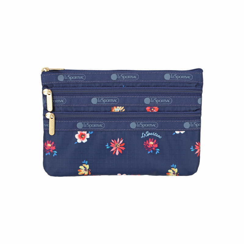 三拉鍊化妝袋 (STARRY NIGHT FLORALS)