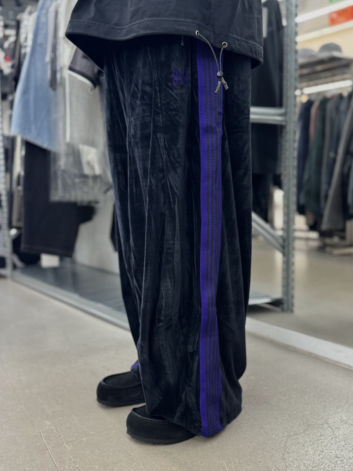 Needles x LHP HD Track Pants Velour  - Black| SX1524