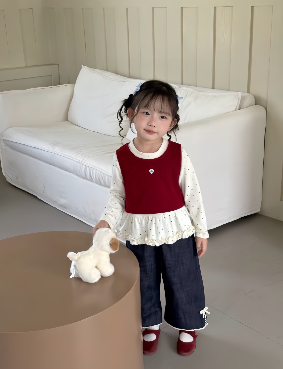 紅色小背心三件組