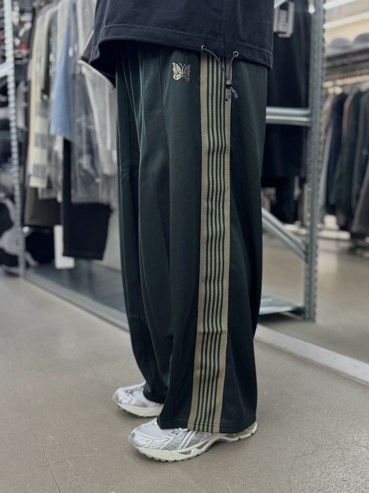 Needles LHP HD Track Pants Poly Smooth - Olive