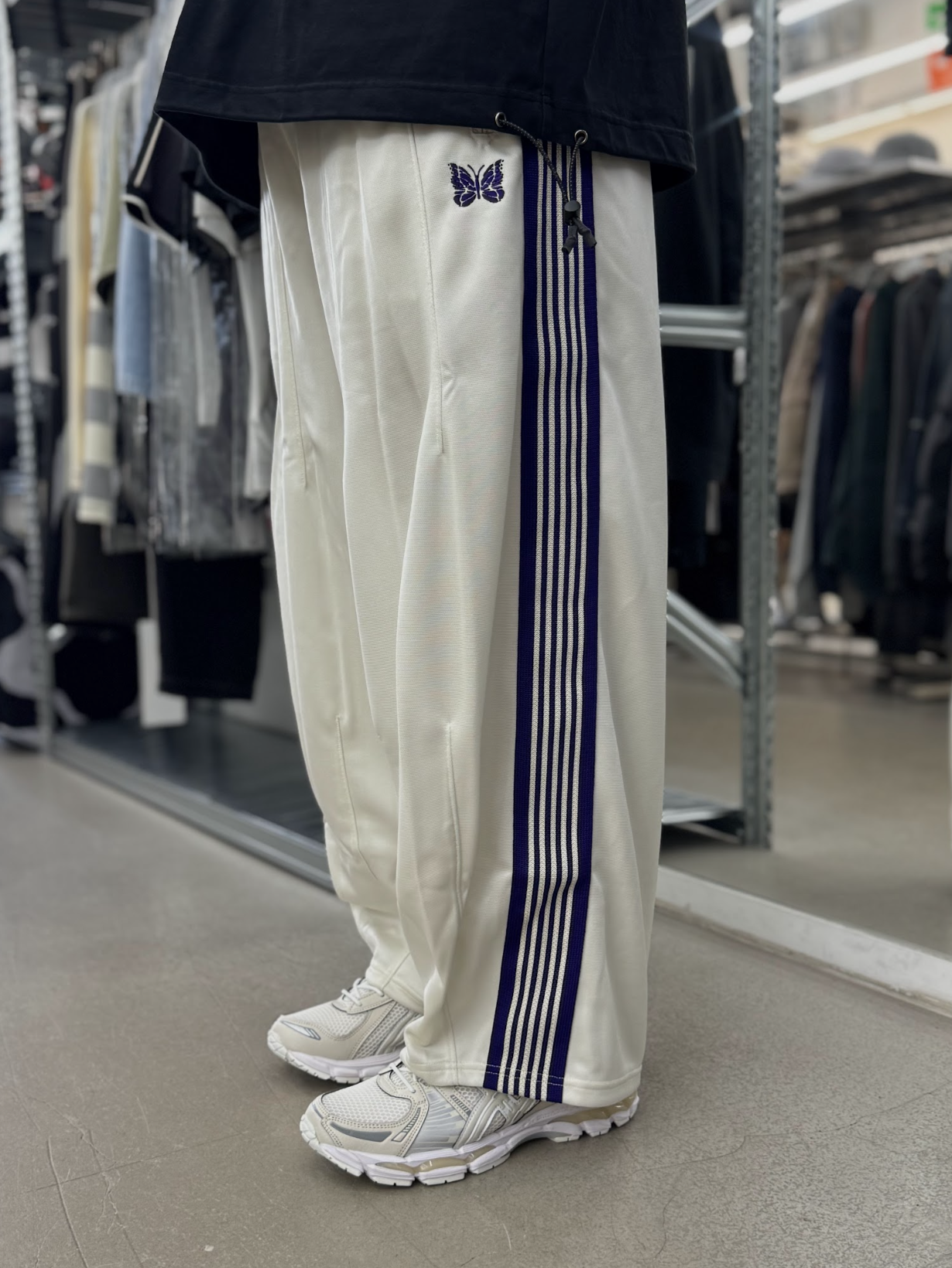 Needles LHP HD Track Pants Poly Smooth - White