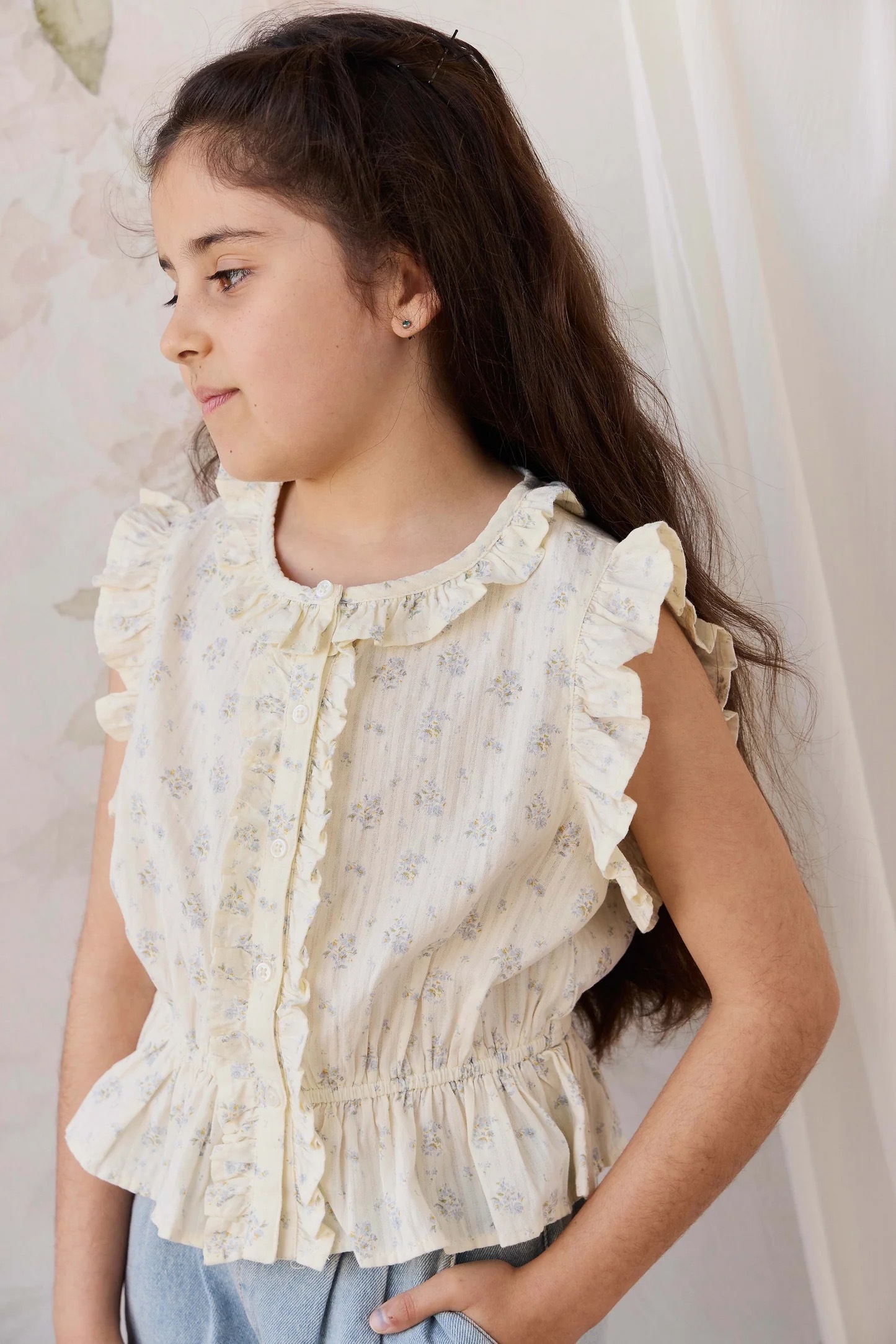 【預購】JAMIE KAY - Organic Cotton Calianna Top（Justine Vanilla Sky）