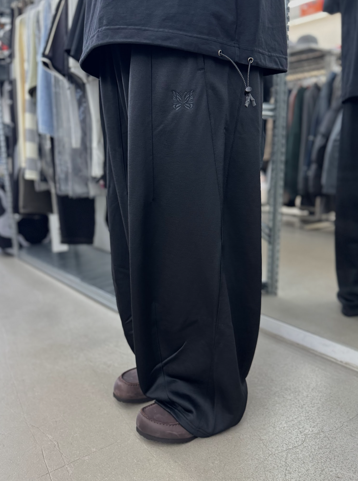 Needles FW26 H.D. Sweat Pants Jersey - Black