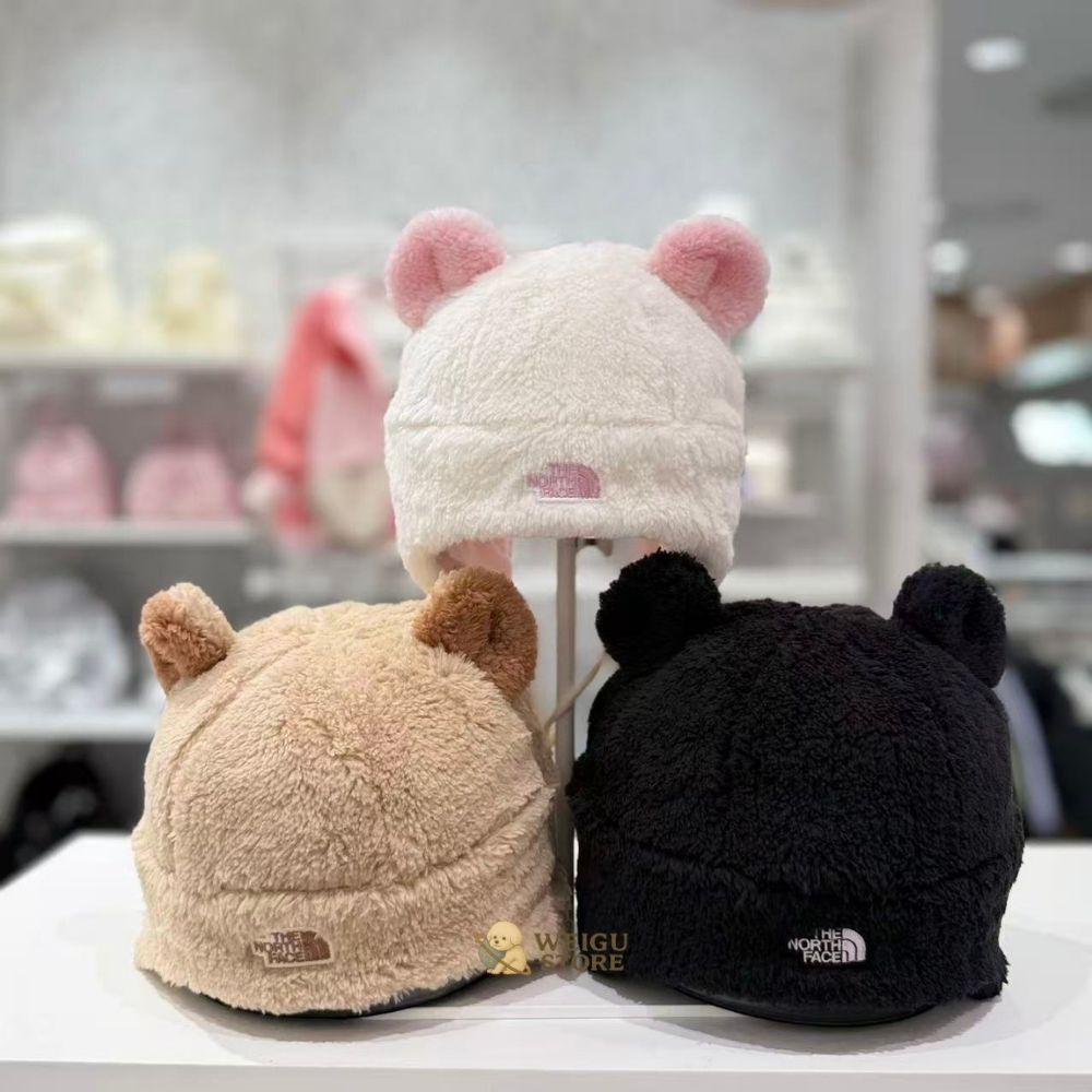 【預購】The North Face K'S ANI-MATE EARMUFF BEANIE 小熊絨毛耳罩帽 兒童款 NE3BS54