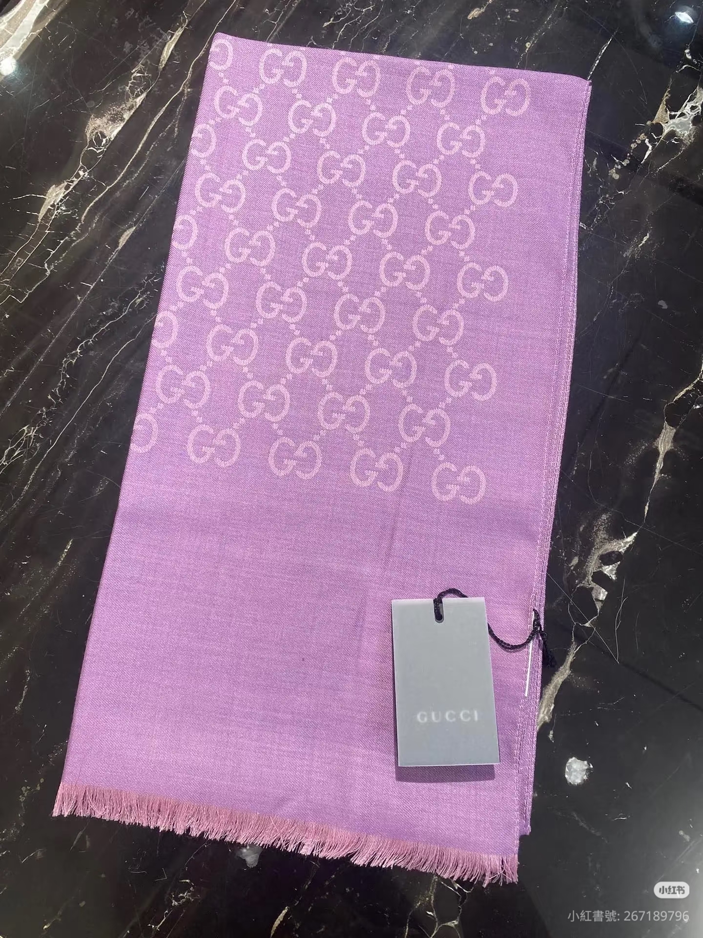 GUCCI SCARF 165904 45X180 purple