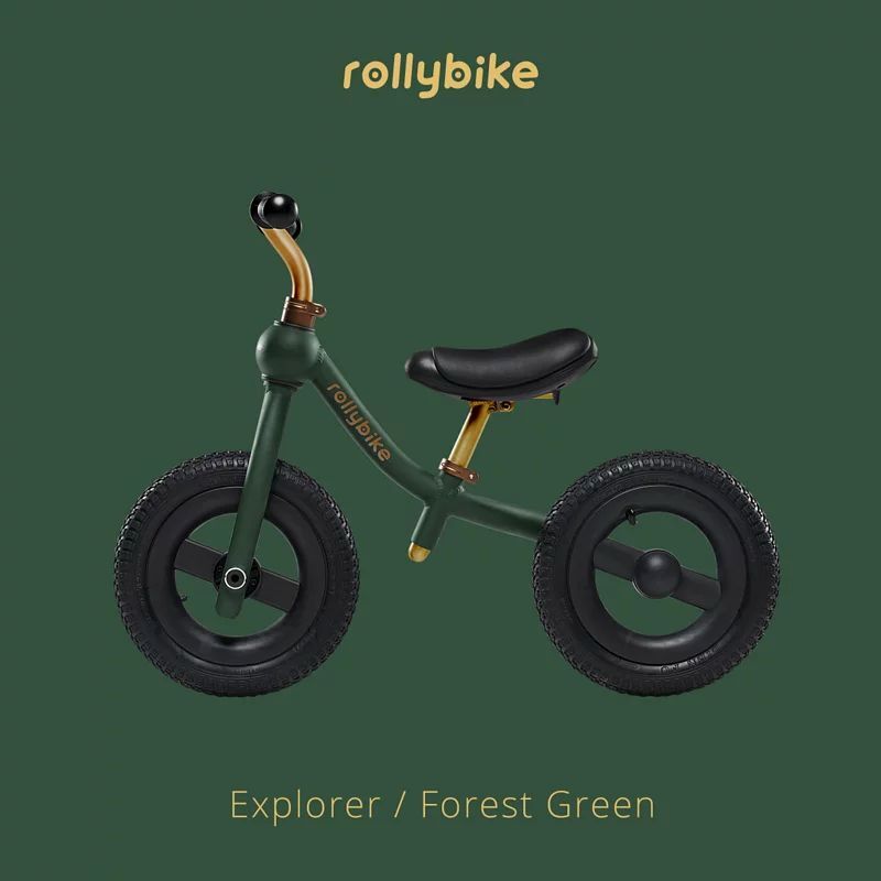 【rollybike】二合一滑步車｜森林綠