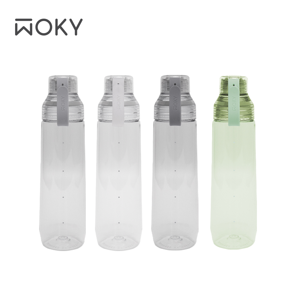 【WOKY】ECOZEN® 透明瓶 800ml (四色)