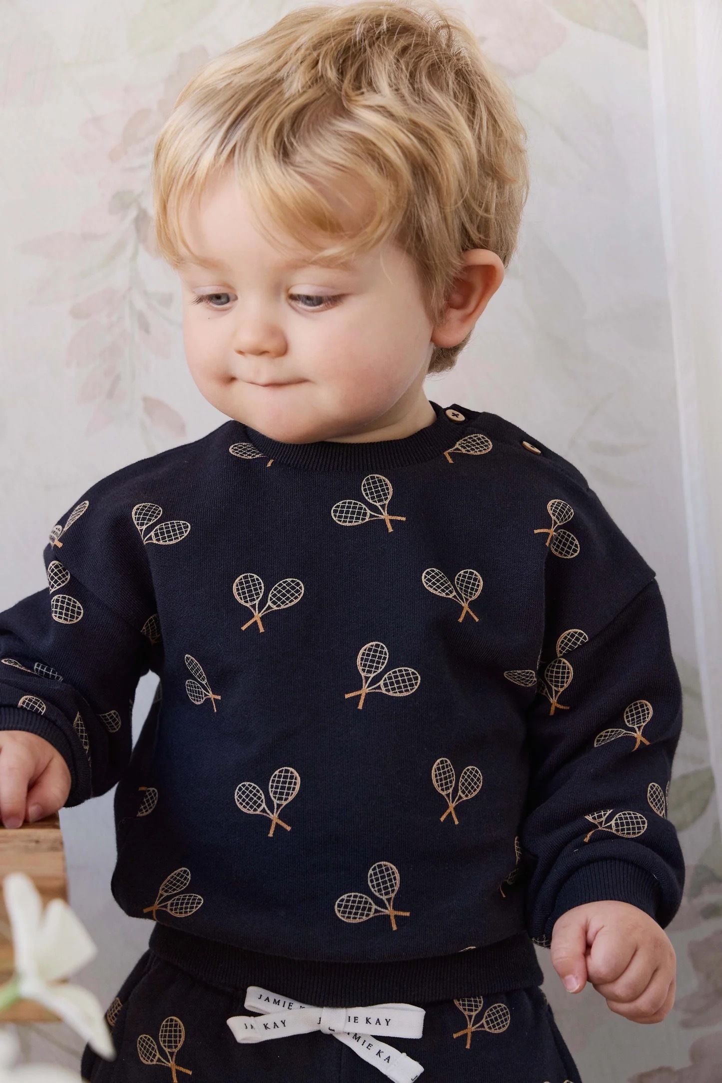 【預購】JAMIE KAY - Organic Cotton Floyd Sweatshirt（Racquet Navy）