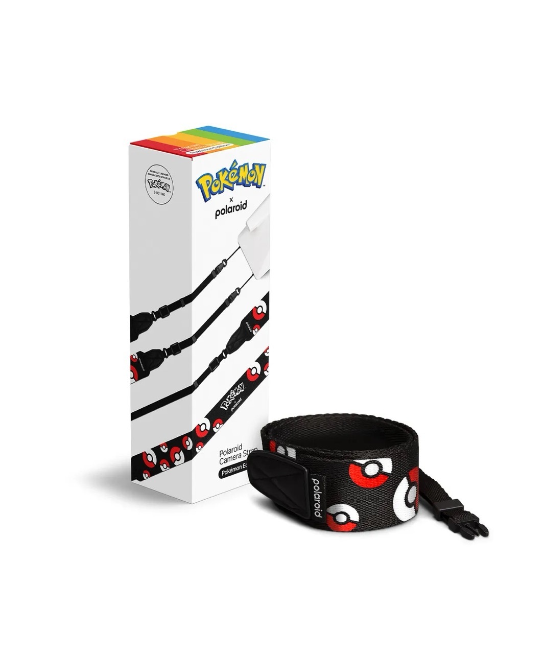 Pokémon X Polaroid Camera Strap 寶可夢 聯名款 寶貝球圖案 相機背帶 掛繩 / 預購