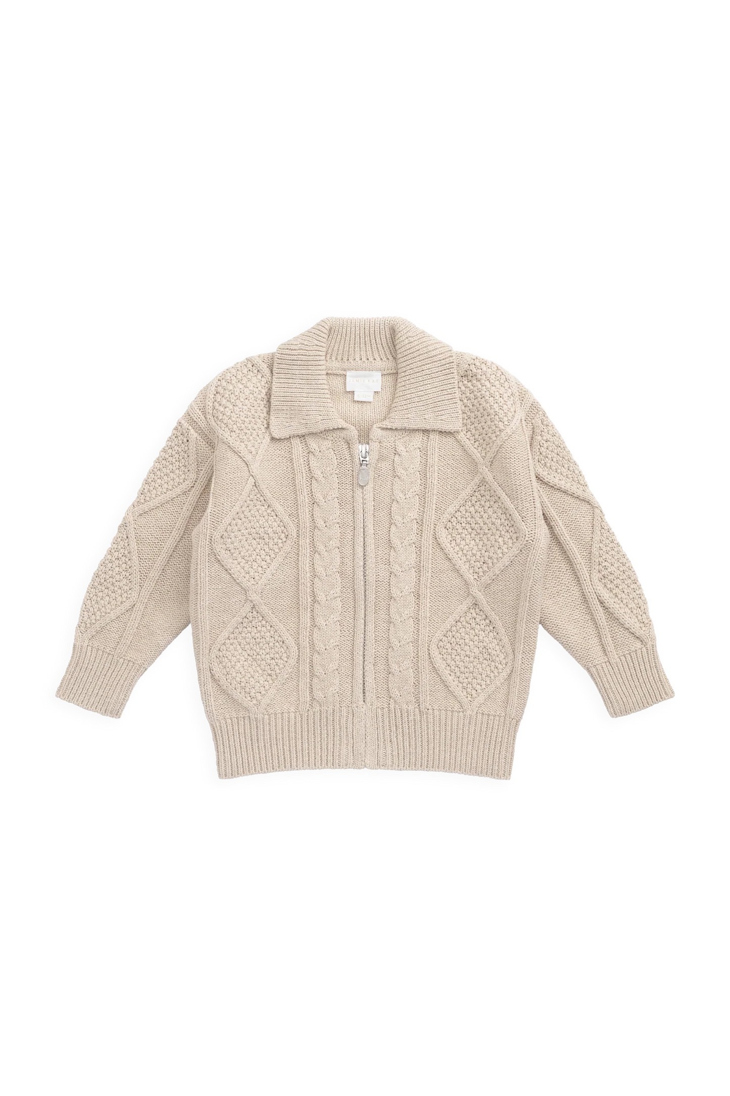 【預購】JAMIE KAY - Siman Zip Up Cardigan（Wheat）