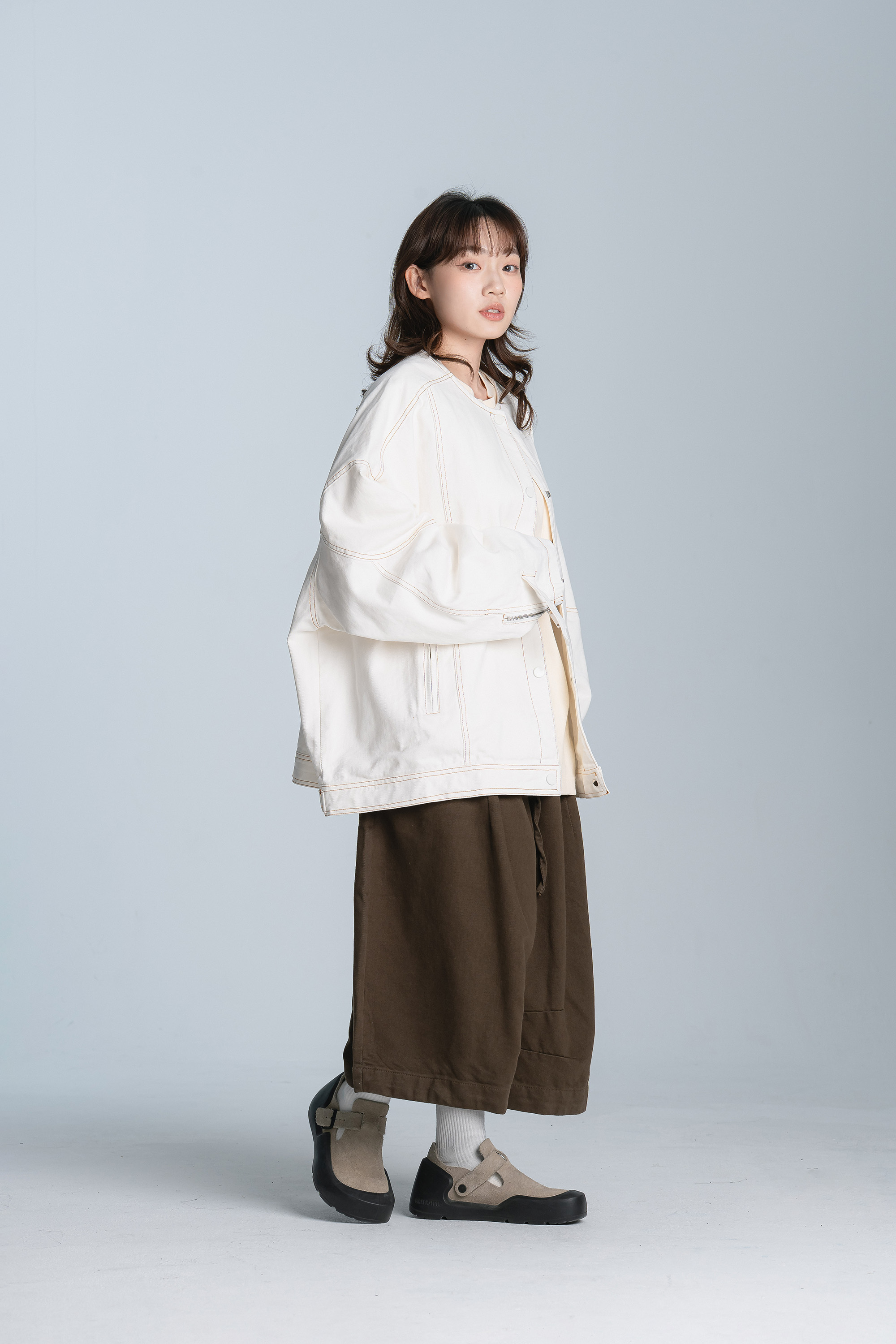 Sep｜日感明線壓扣外套 4色