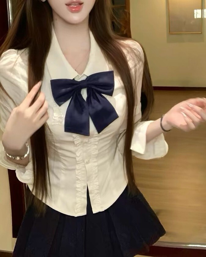 設計師家學院風襯衫+背心洋裝