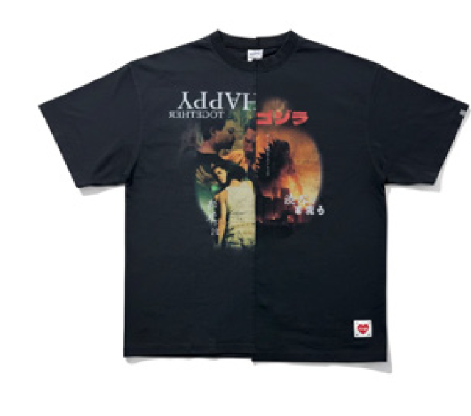 2nd Closet “CLASSIC PICTURES” REWORKED WASHED T-SHIRT | TE42