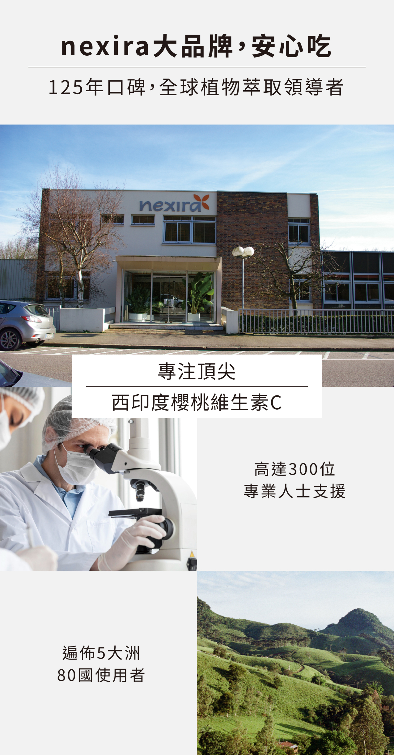 125 年口碑，nexira 全球植物萃取領導者