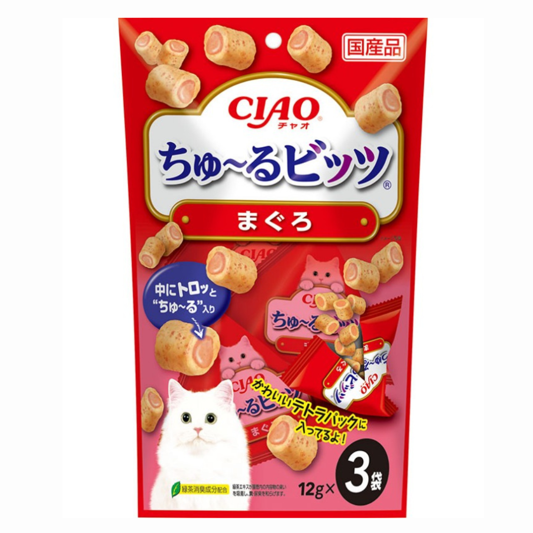 CIAO - 流心粒粒 (吞拿魚) 12g x 3包 | CS-171 [貓用]