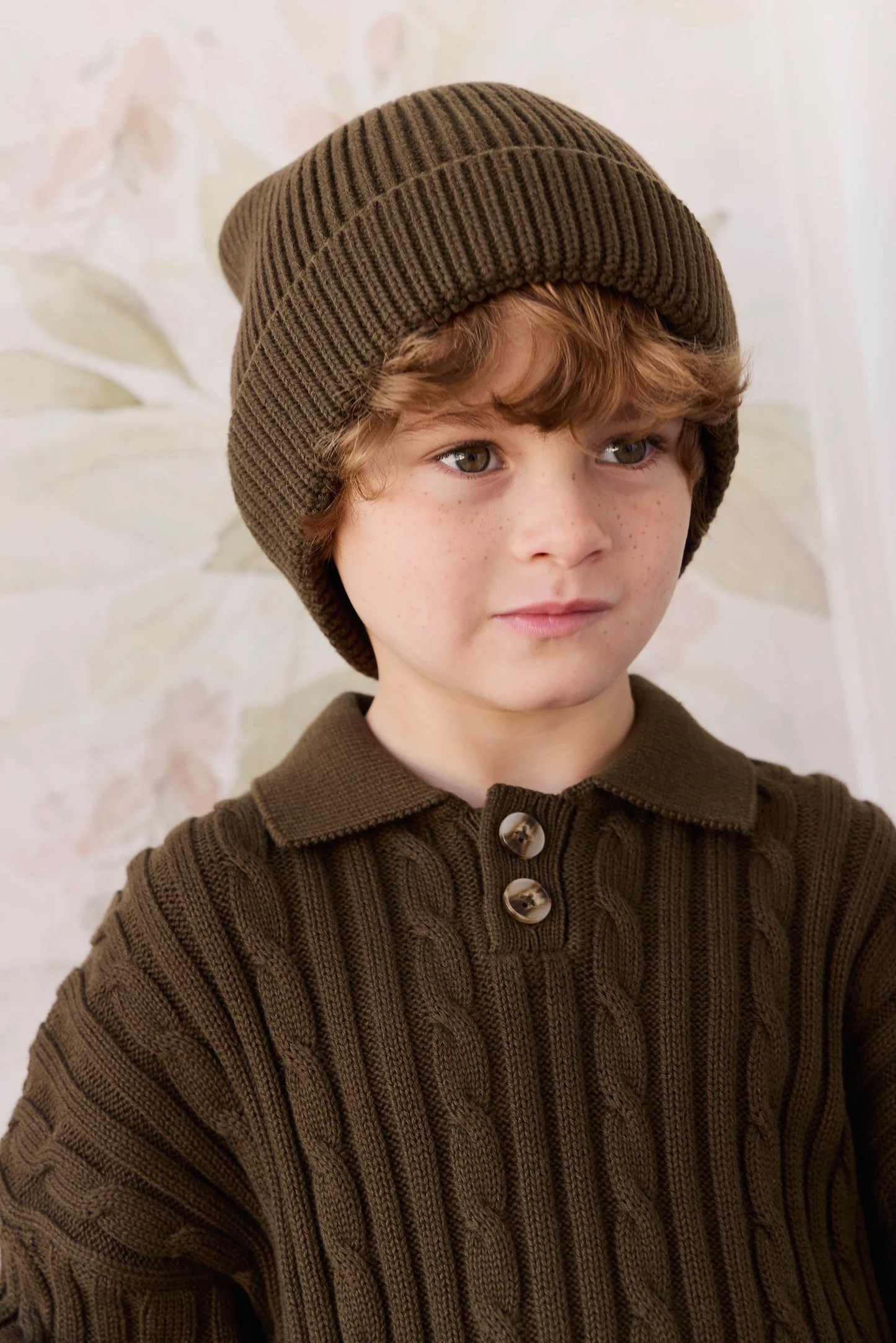 【預購】JAMIE KAY - Leon Knitted Beanie（Forest）