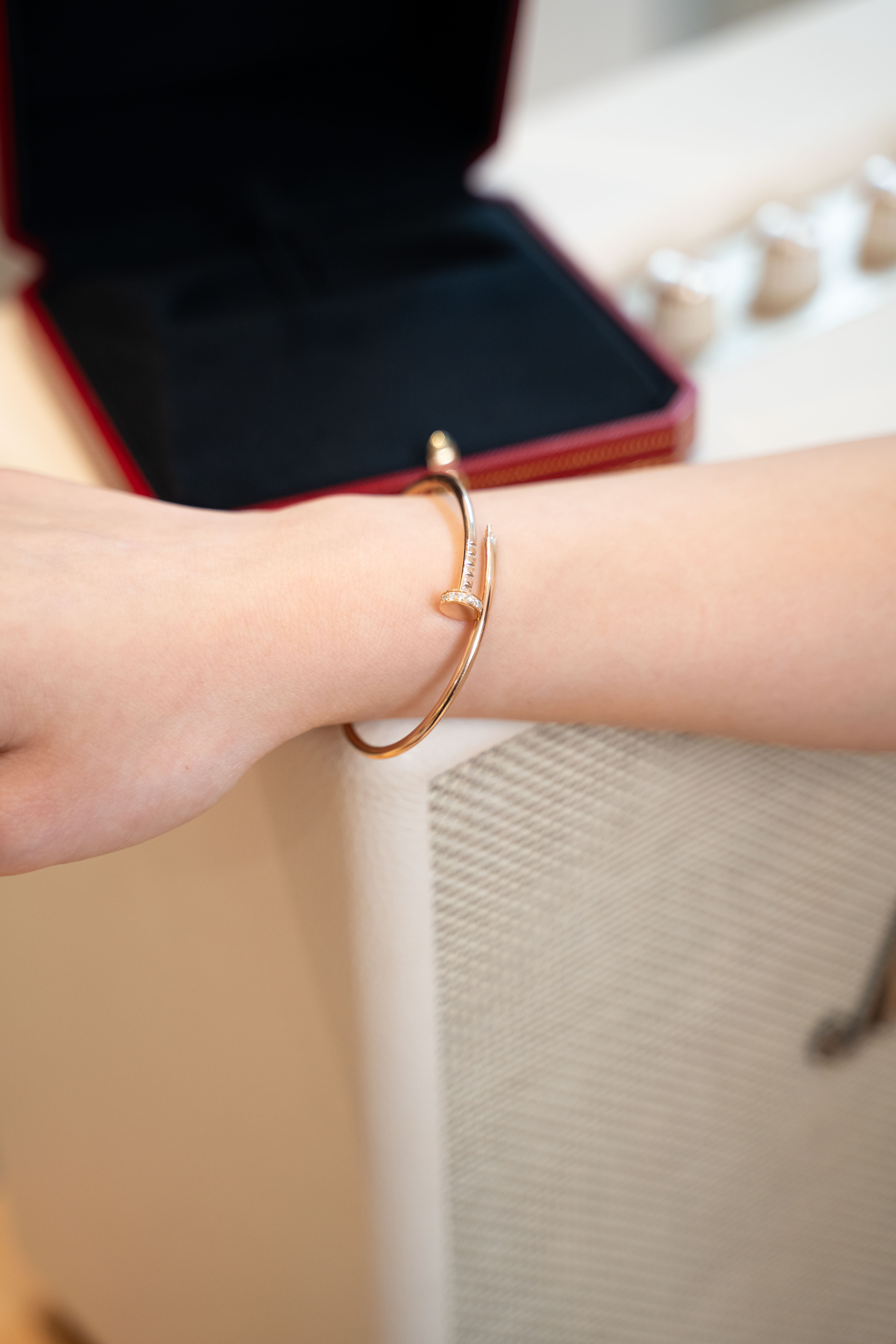 Cartier Juste un Clou系列 玫瑰金手鐲