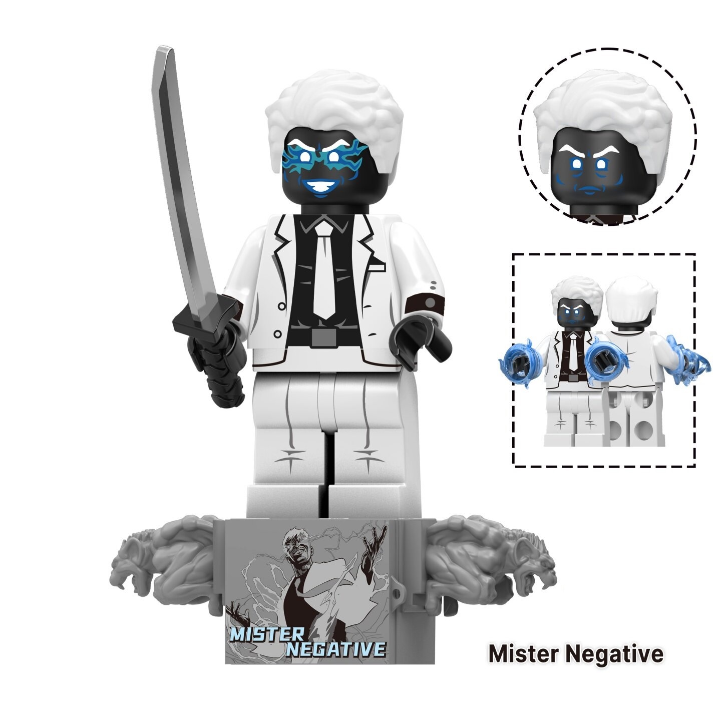 Spiderman Mister Negative Marvel Custom Minifigures Fit Lego TV6237 TV1302