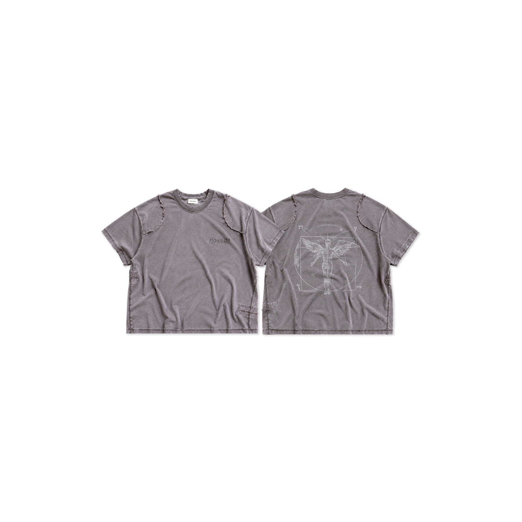 NOUVEAU NVT26101 BOXY ANGEL WITH THE SCABBED WINGS T-SHIRT