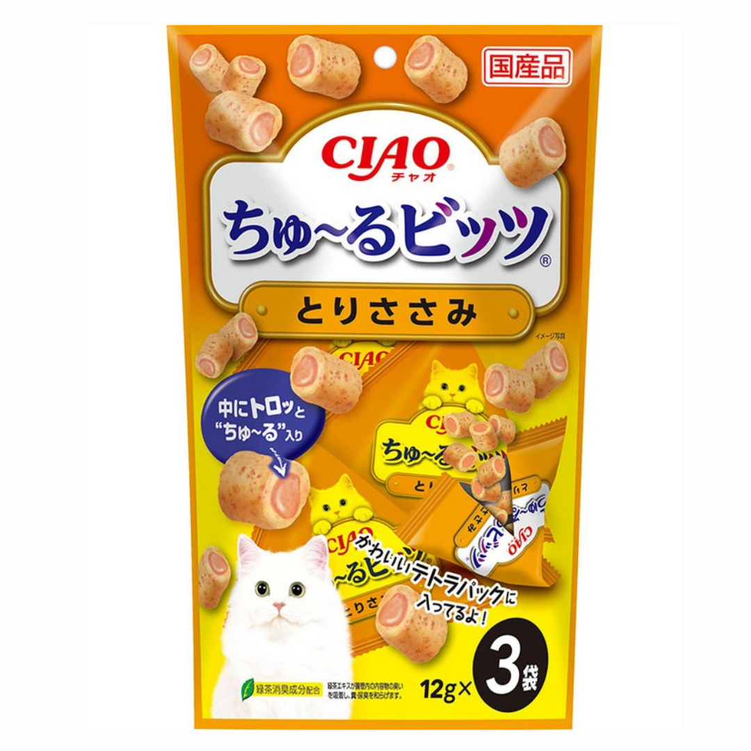 CIAO - 流心粒粒 (雞肉) 12g x 3包 | CS-174 [貓用]