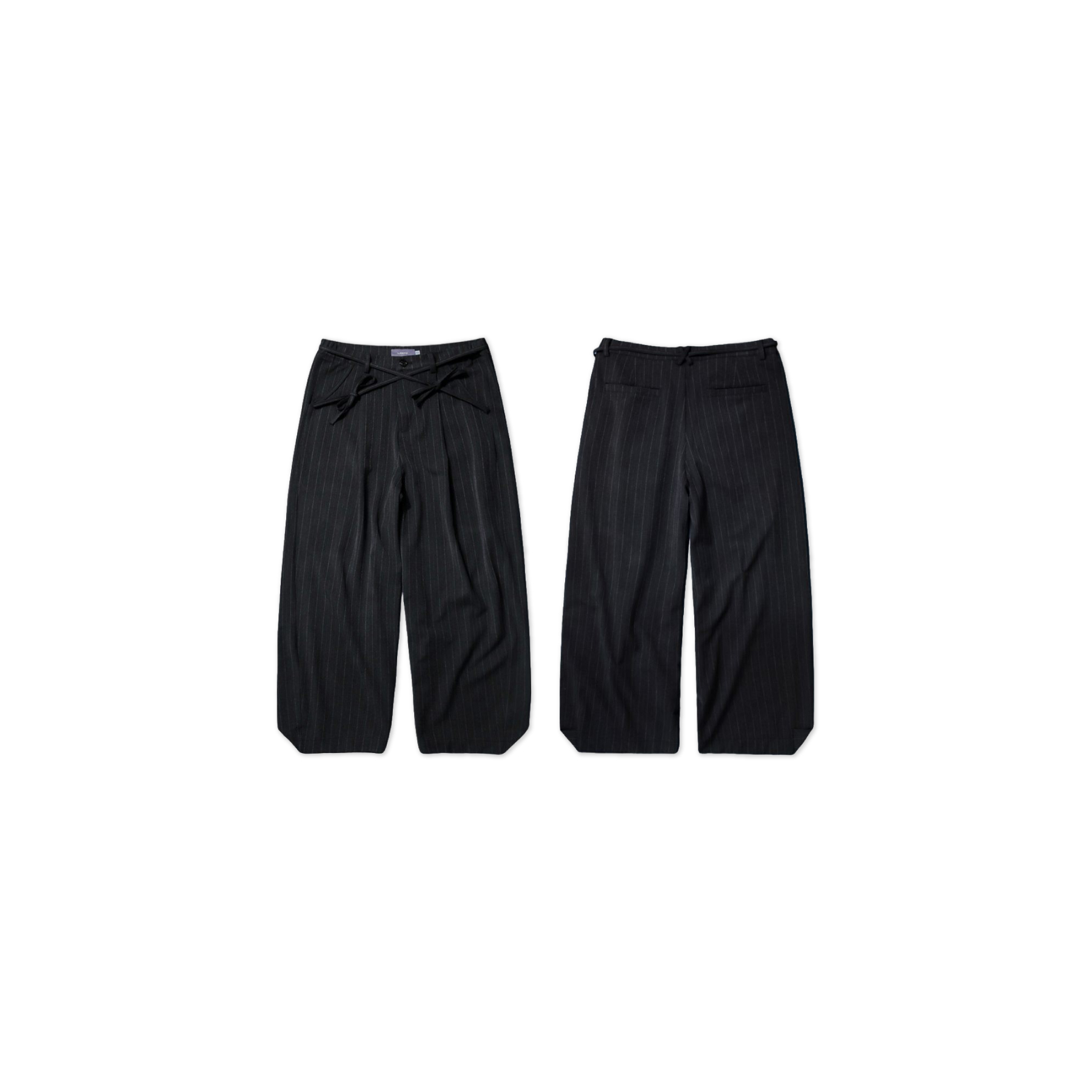 LiSenZ Striped Pleated Wide Trousers