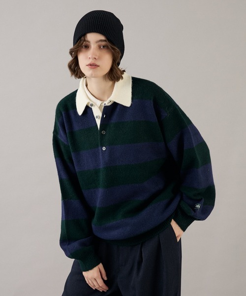 #預購 🇯🇵日本 CLASSIC ASSORT DESIGN KNIT POLO ONCILY 經典拼色條紋針織 Polo 衫 11色