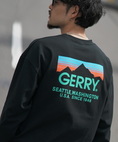 日本 Gerry Multi Color Back Print L/S T-Shirt
