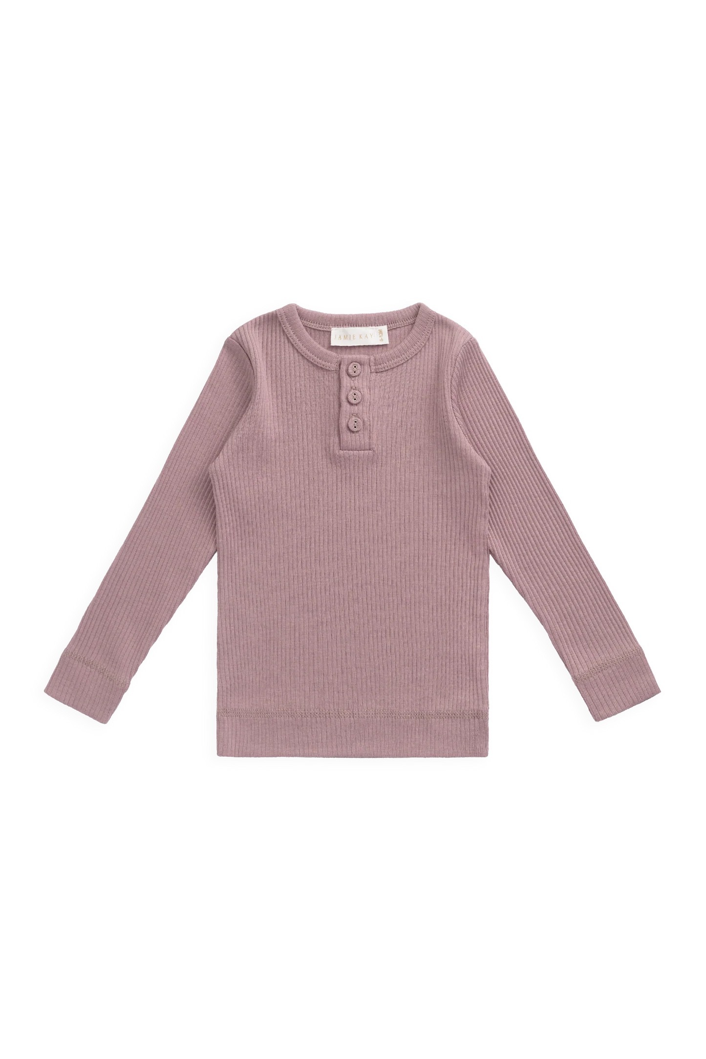 【預購】JAMIE KAY - Organic Cotton Modal Long Sleeve Henley（Woodrose）