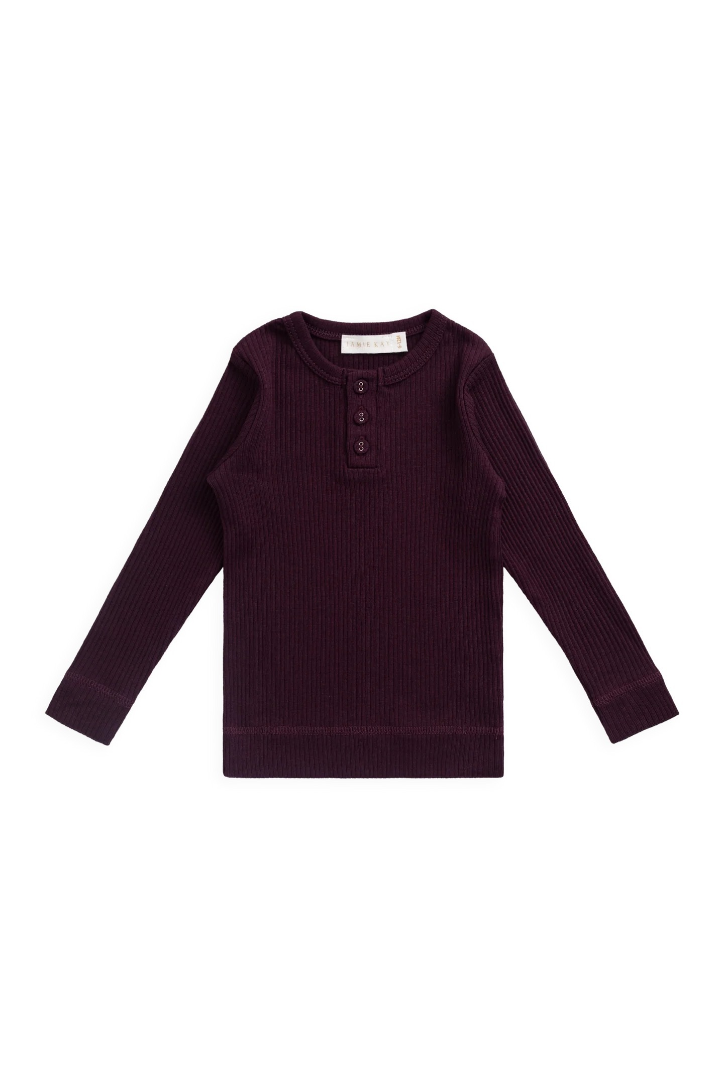 【預購】JAMIE KAY - Organic Cotton Modal Long Sleeve Henley（Fig）