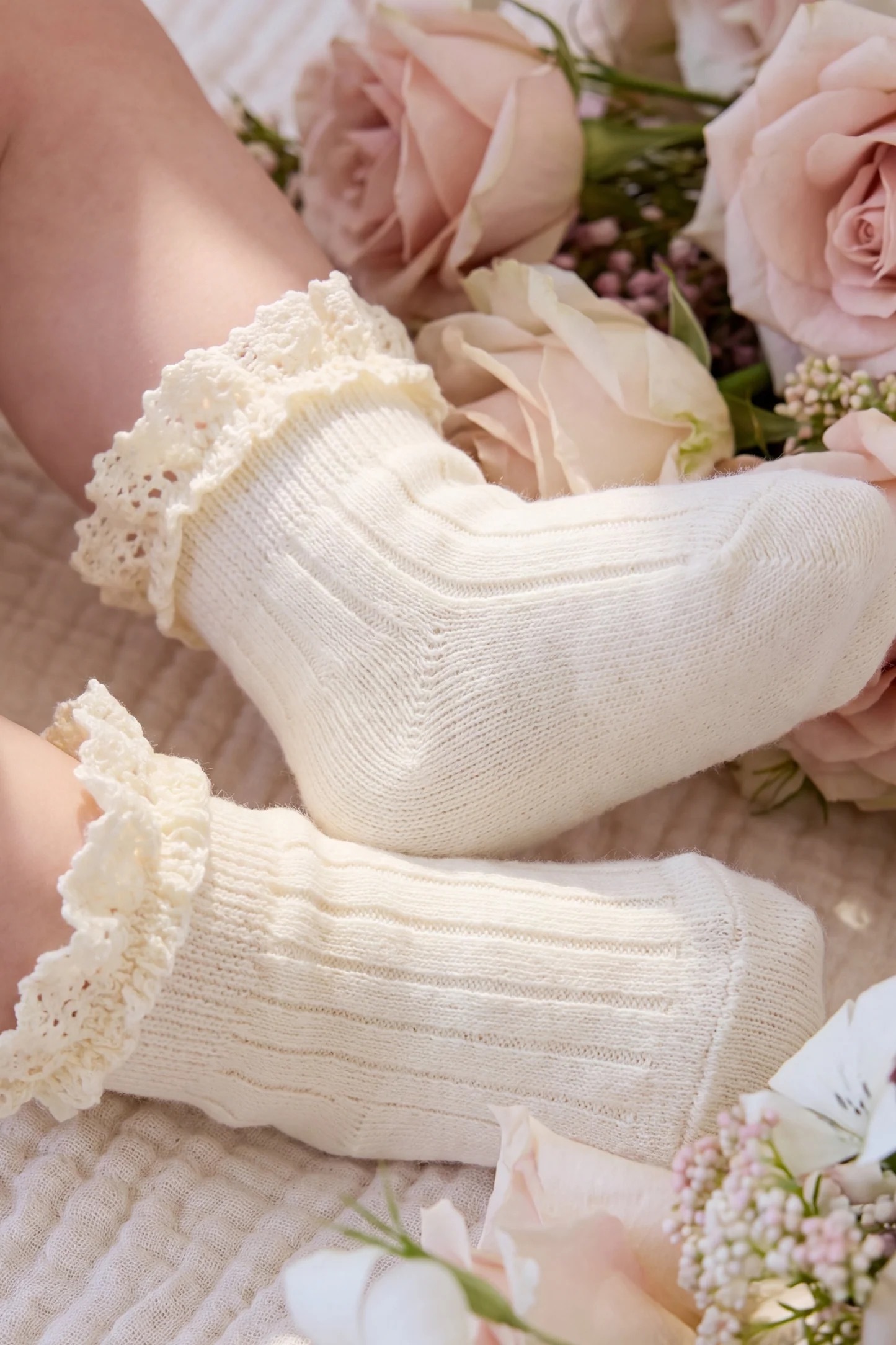【預購】JAMIE KAY - Emily Ankle Sock（Parchment）