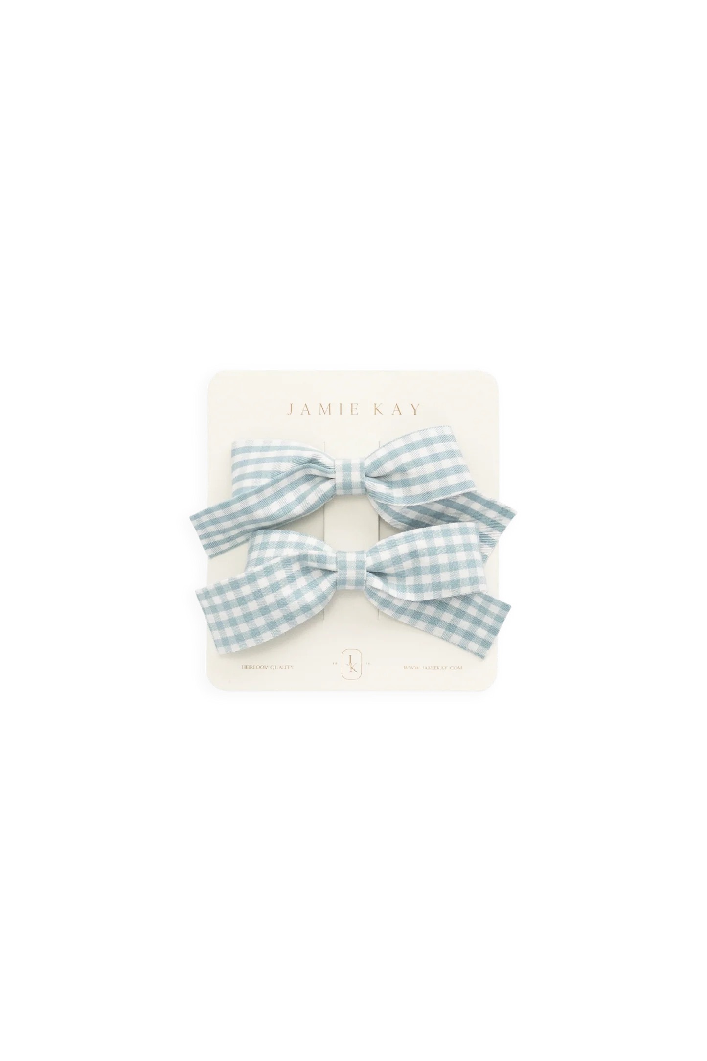 【預購】JAMIE KAY - Wrenley Clip 2pk（Sky Gray Gingham）