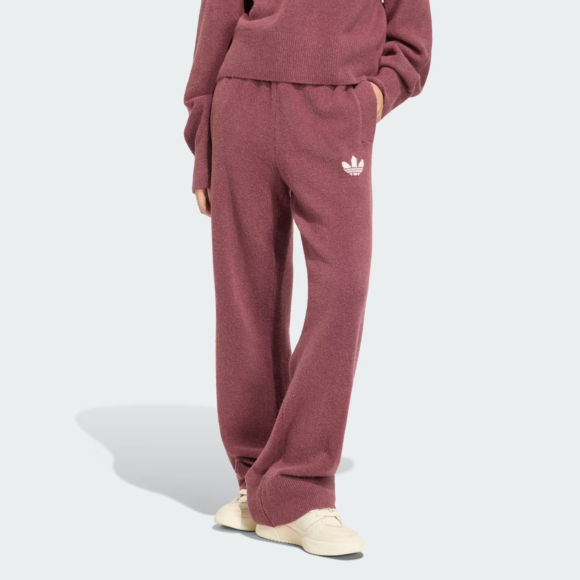 adidas ESSENTIALS KNIT PANT 寬鬆針織長褲