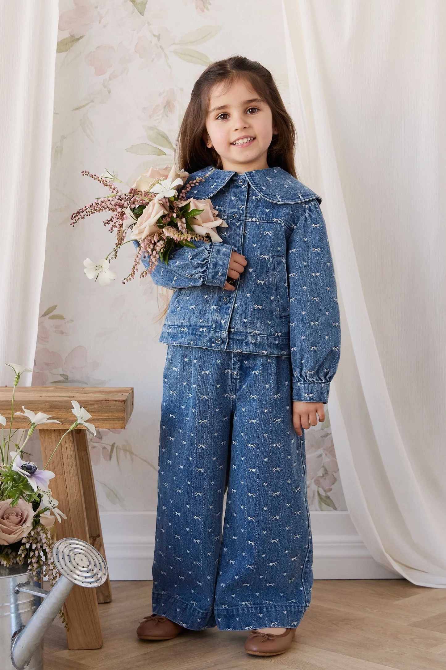【預購】JAMIE KAY - Calianna Pant（Amour Bows Denim）