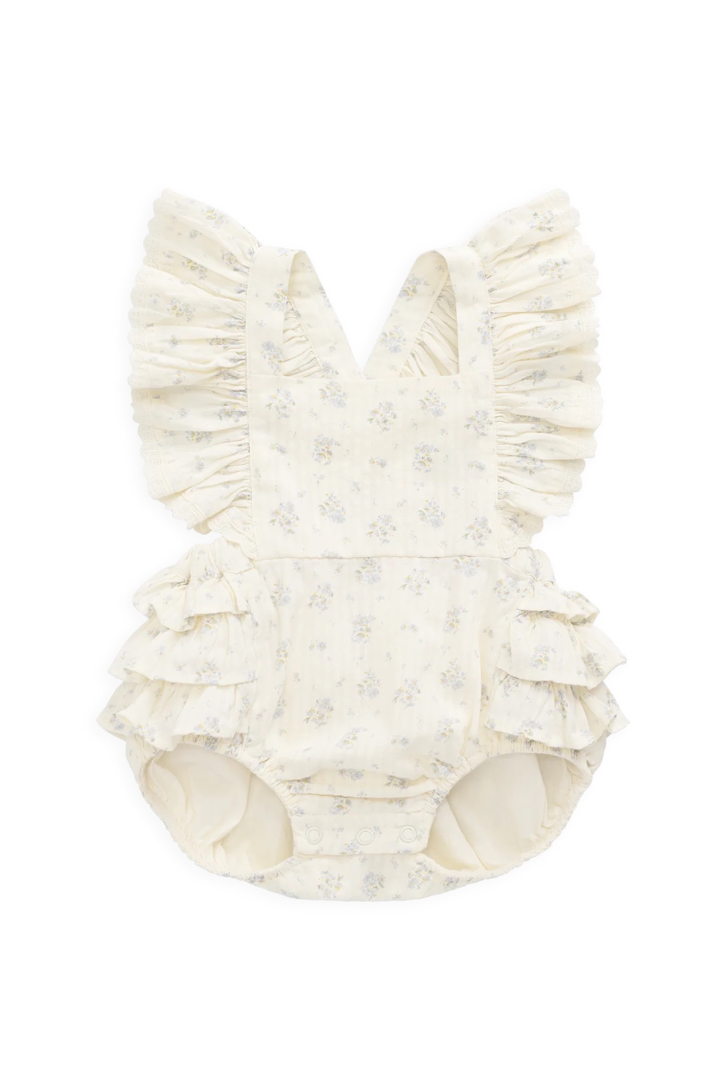 【預購】JAMIE KAY - Organic Cotton Elka Playsuit（Justine Vanilla Sky）