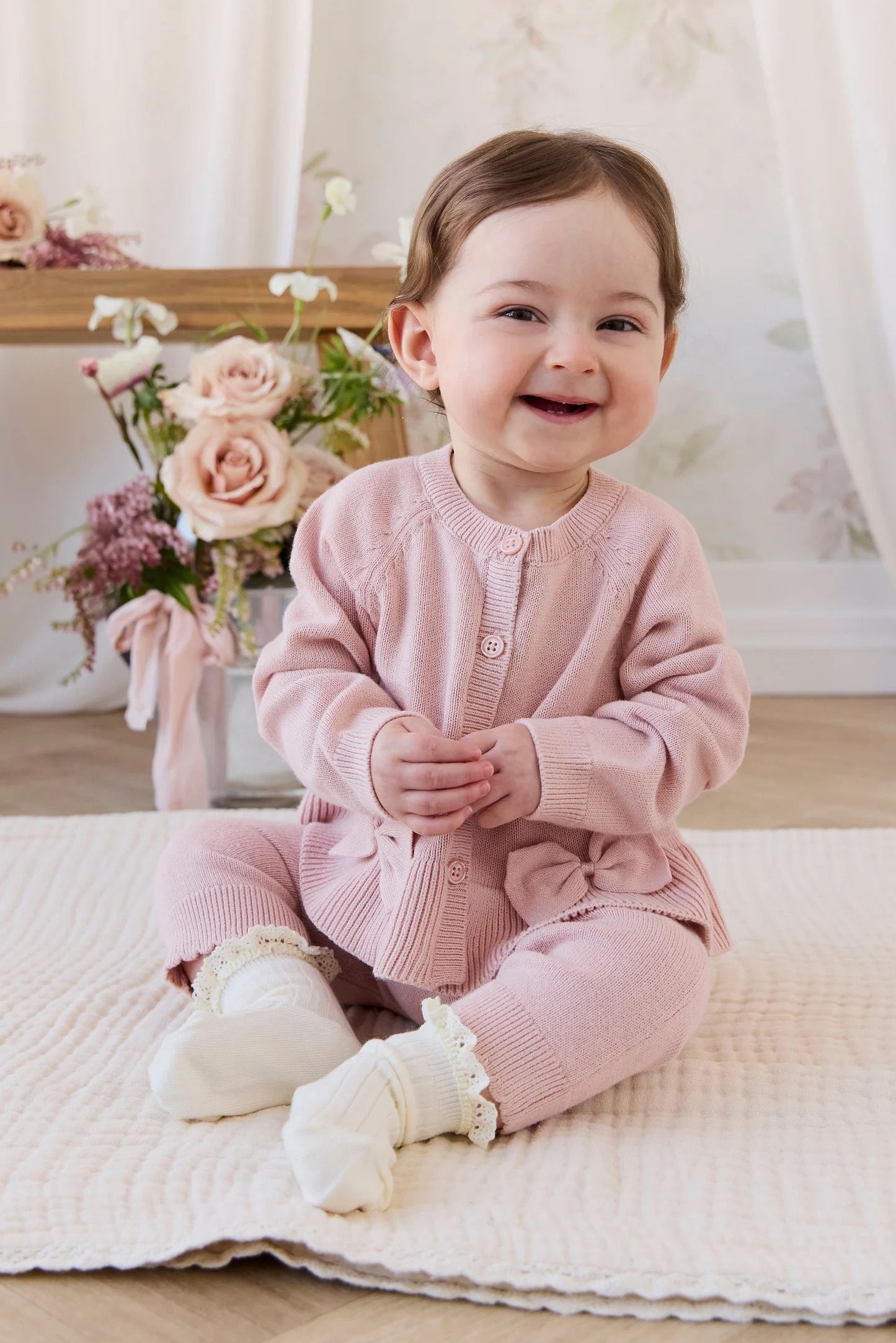 【預購】JAMIE KAY - Lyla Cardigan（Shell Pink）