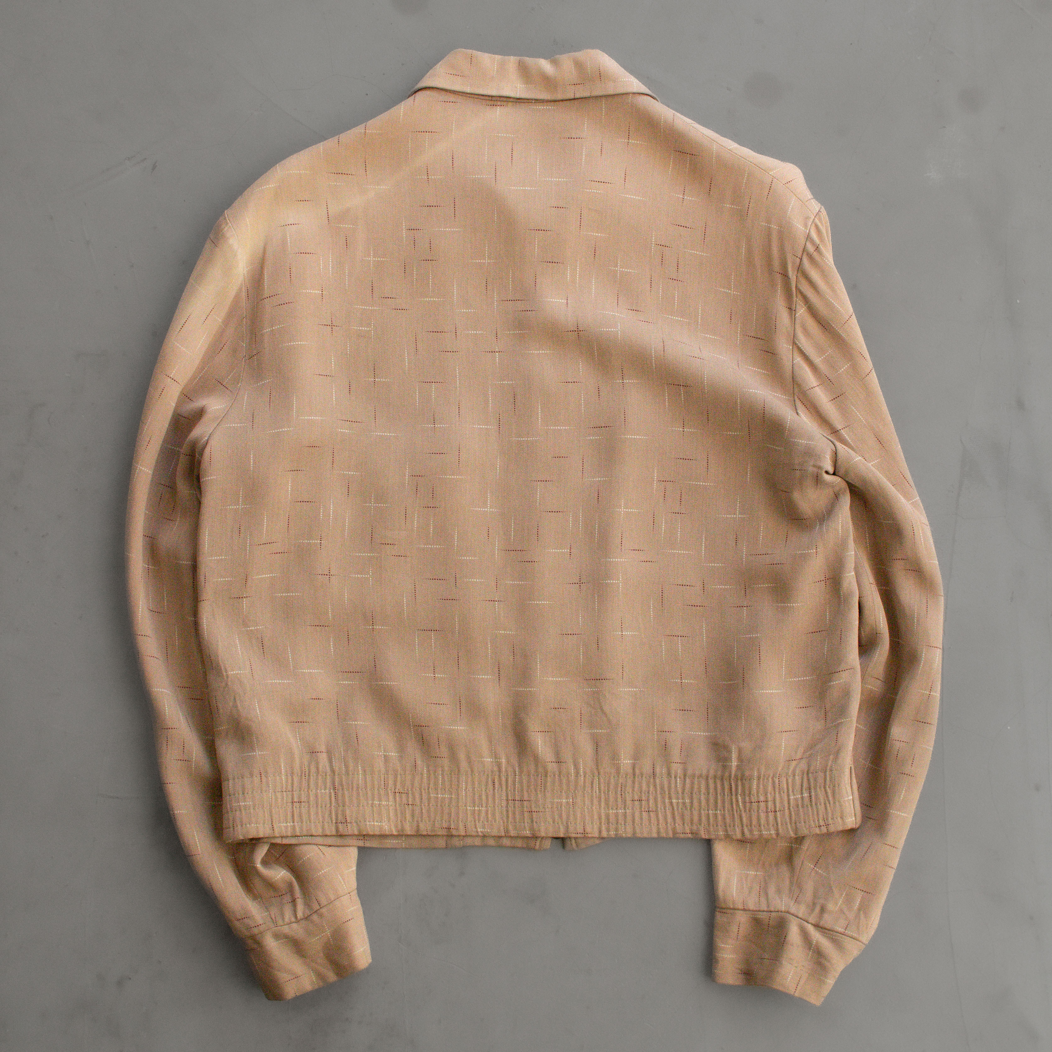 50S VINTAGE FLECK RAYON JACKET 美國製 卡其 嫘縈 斑紋 外套