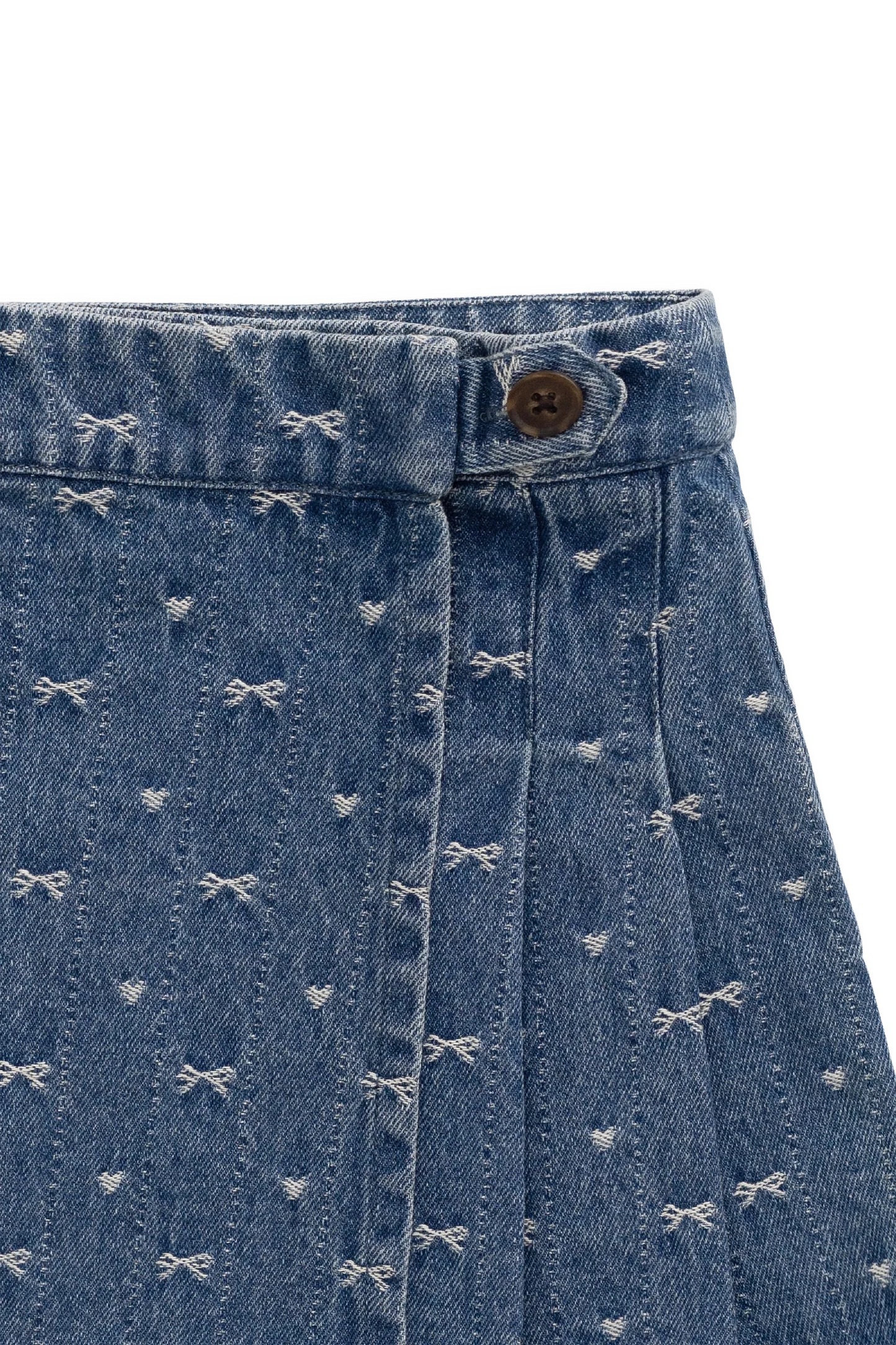 【預購】JAMIE KAY - Beatrice Skirt（Amour Bows Denim）