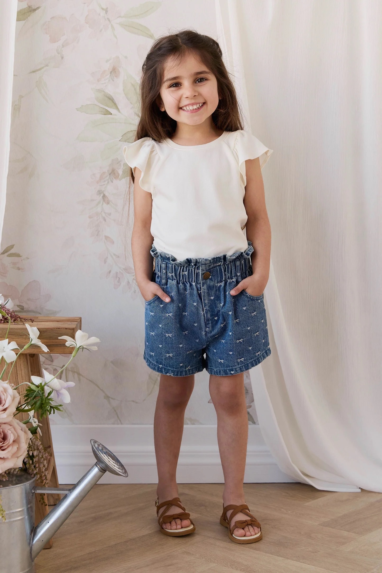【預購】JAMIE KAY - Kora Short（Amour Bows Denim）