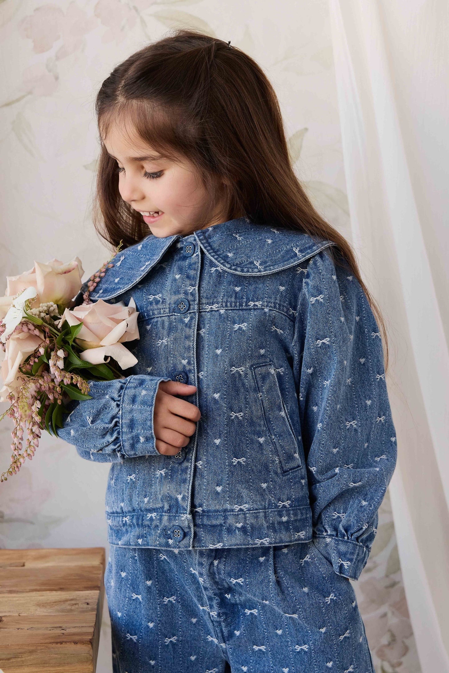 【預購】JAMIE KAY - Elka Jacket（Amour Bows Denim）