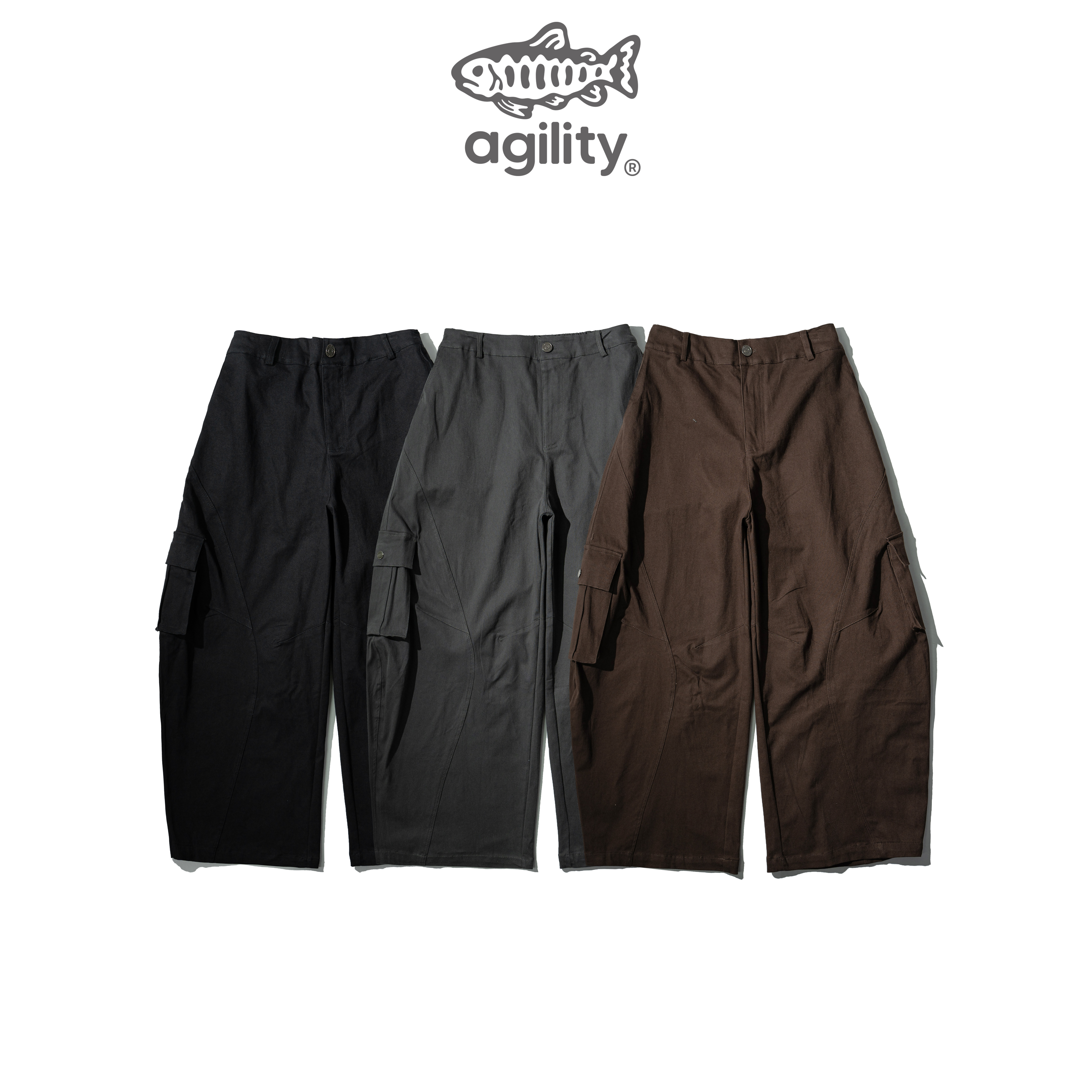 AGILITY Curved Cargo Pants 彎刀 闊腿 大口袋 長褲 [P58]