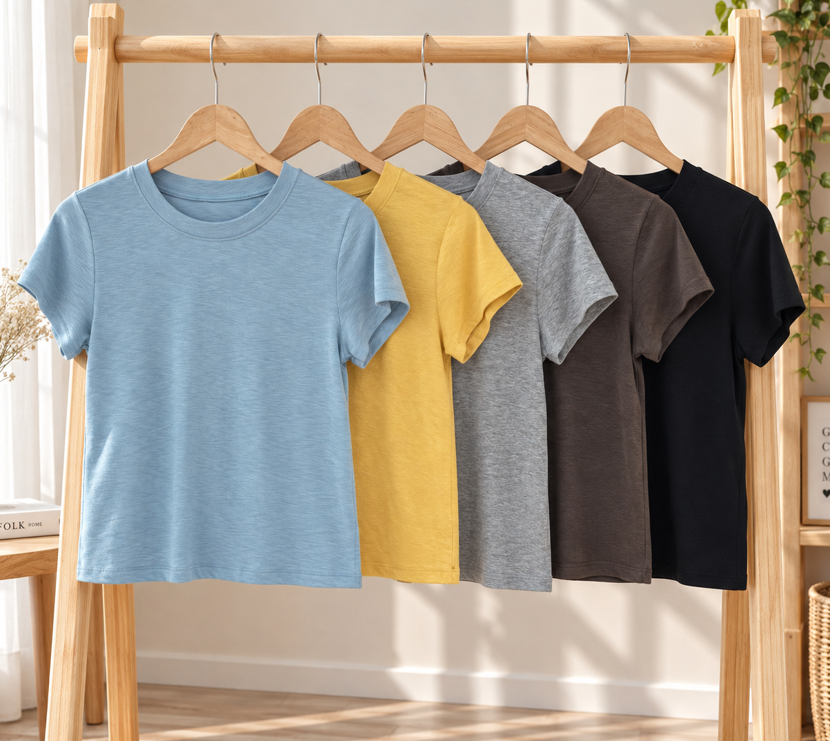 SHORT SLEEVE BASIC COTTON TEE