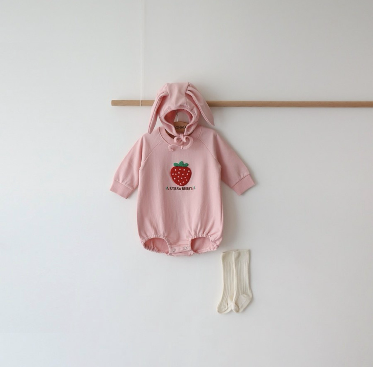 LEMONADE Strawberry Bunny Suit Set