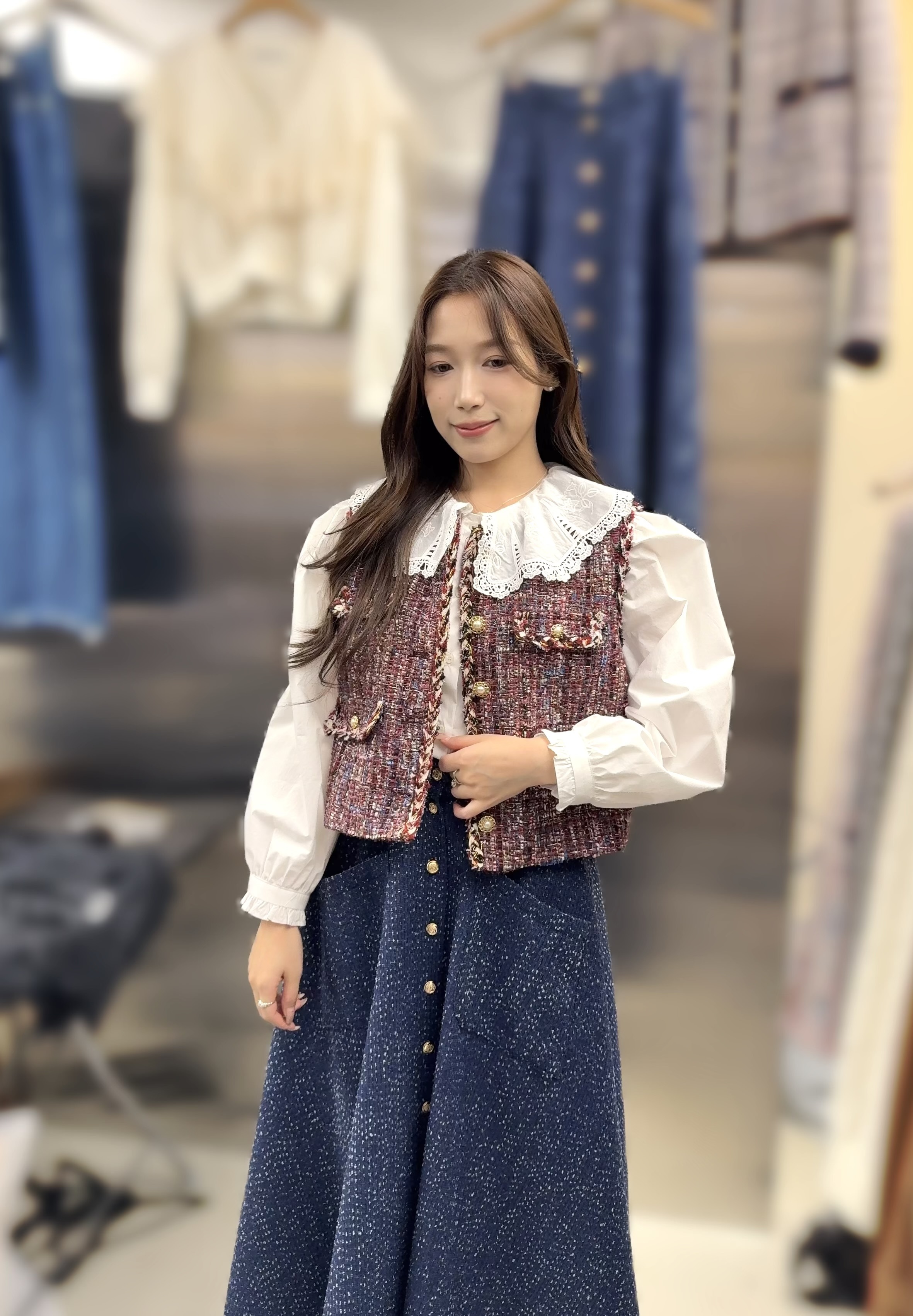CR12 小香風背心  胸42 長18.5 $699