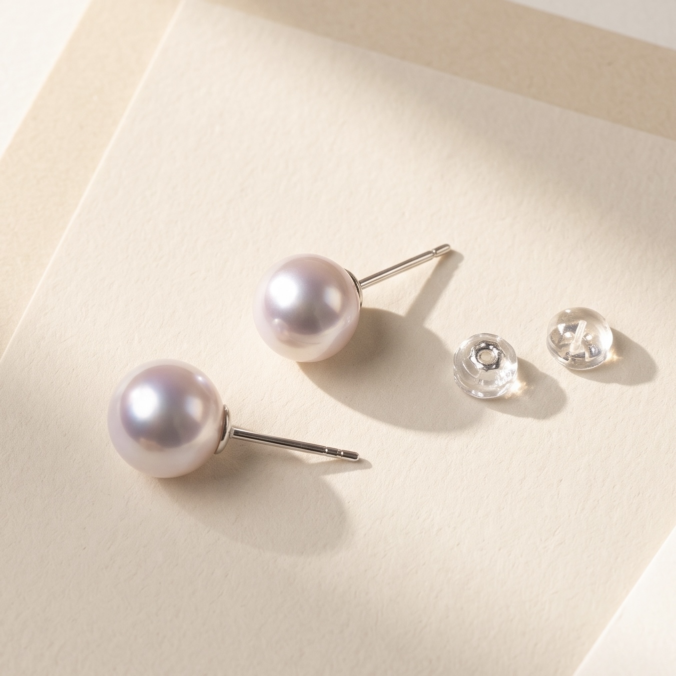 18K Gold Japanese Akoya Pearl Earrings - Q1-Q2 quality