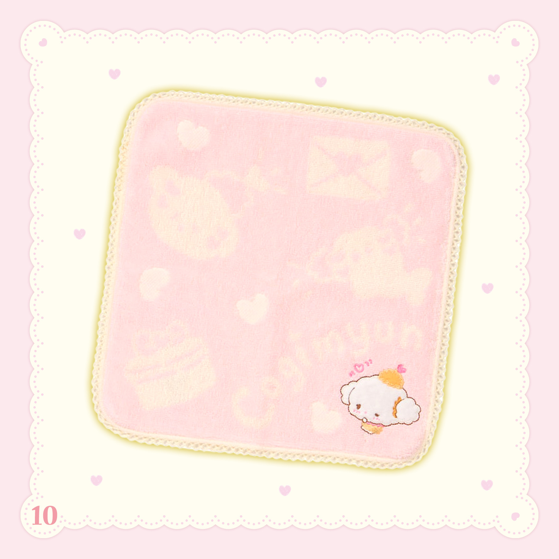 日本 Sanrio Cogimyun 小麥粉 生日 友誼系列 方巾