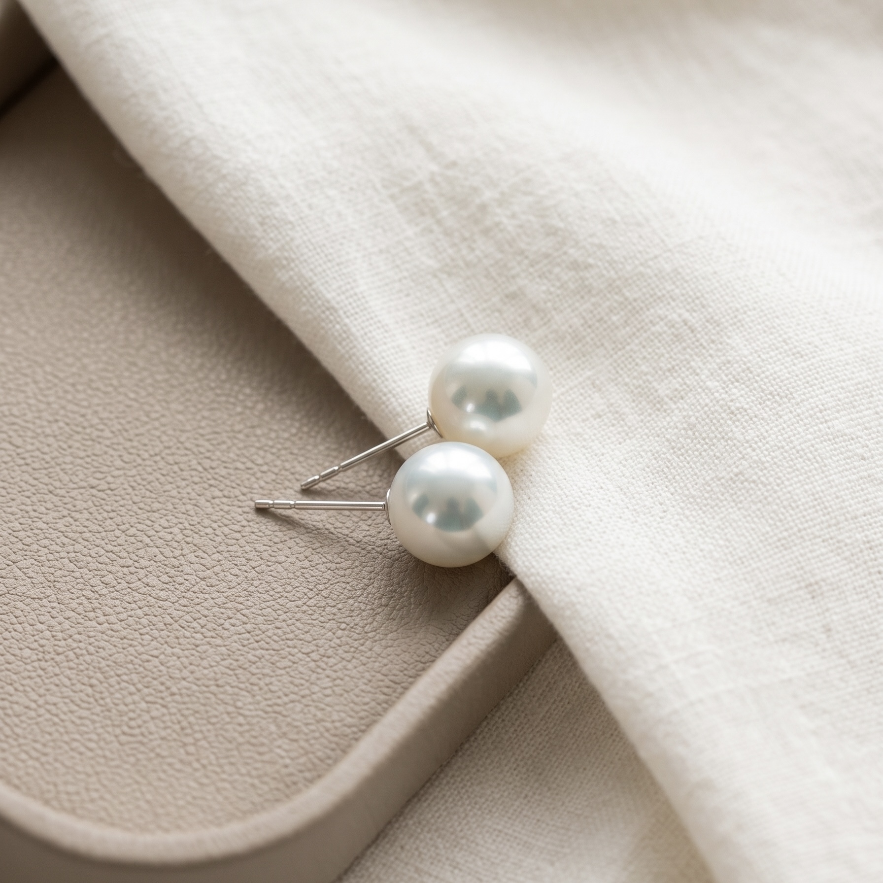 Japanese Akoya Pearl Earrings- non colour treated