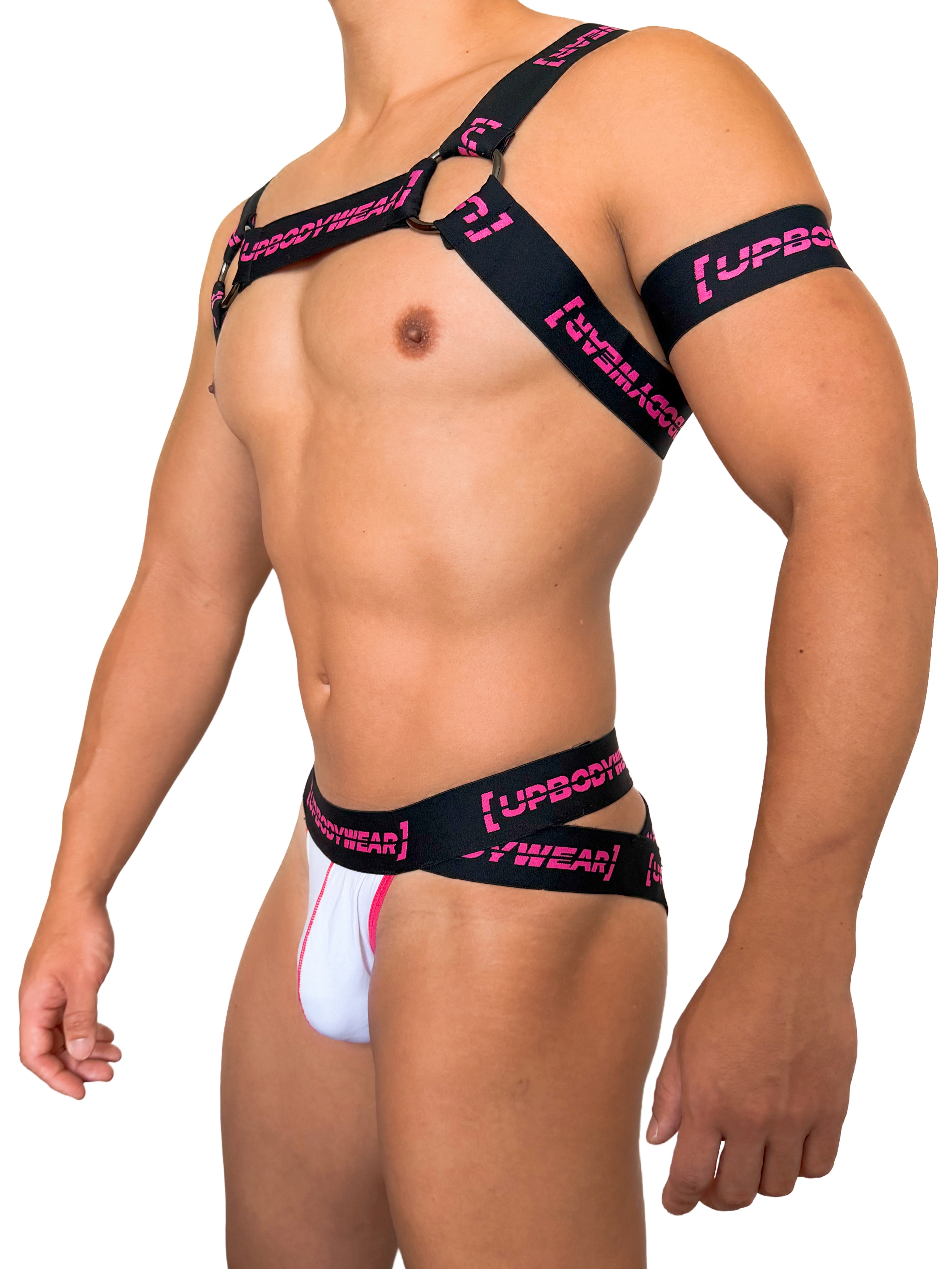 Party Harness 雙肩派對胸甲+臂章 黑/桃紅
