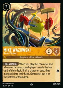Attack of the Vine! - 18/207 Mike Wazowski – Heroic Climber SR