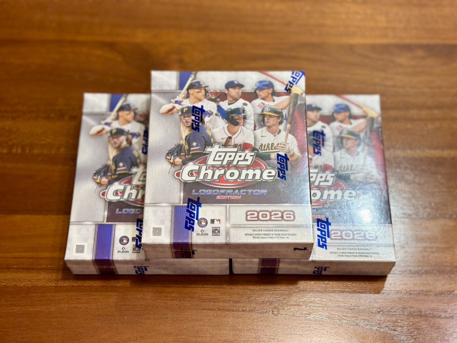 Topps 2026 Chrome Logofractor Edition Baseball Mega Box 球員卡 卡盒