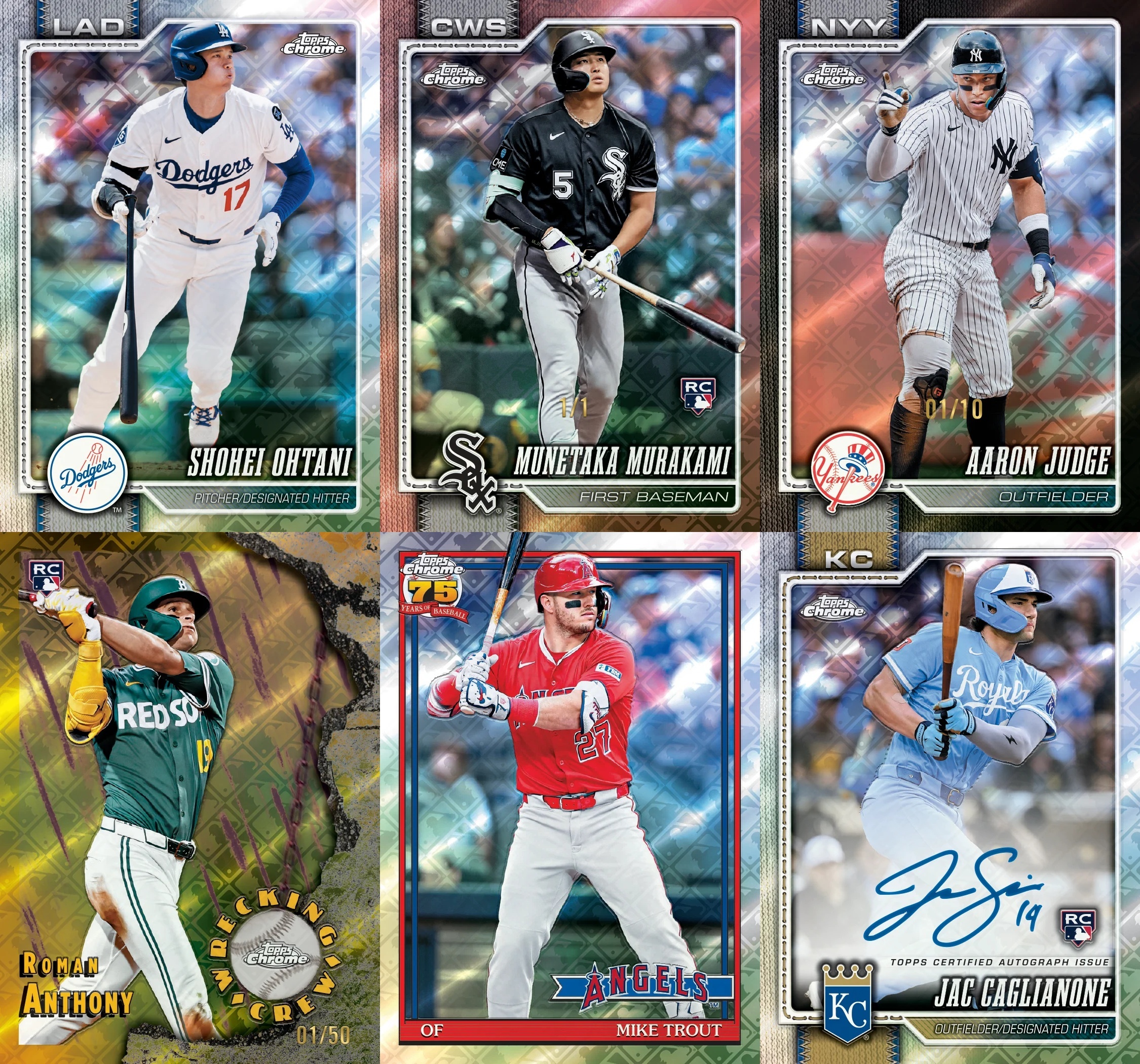 Topps 2026 Chrome Logofractor Edition Baseball Mega Box 球員卡 卡盒